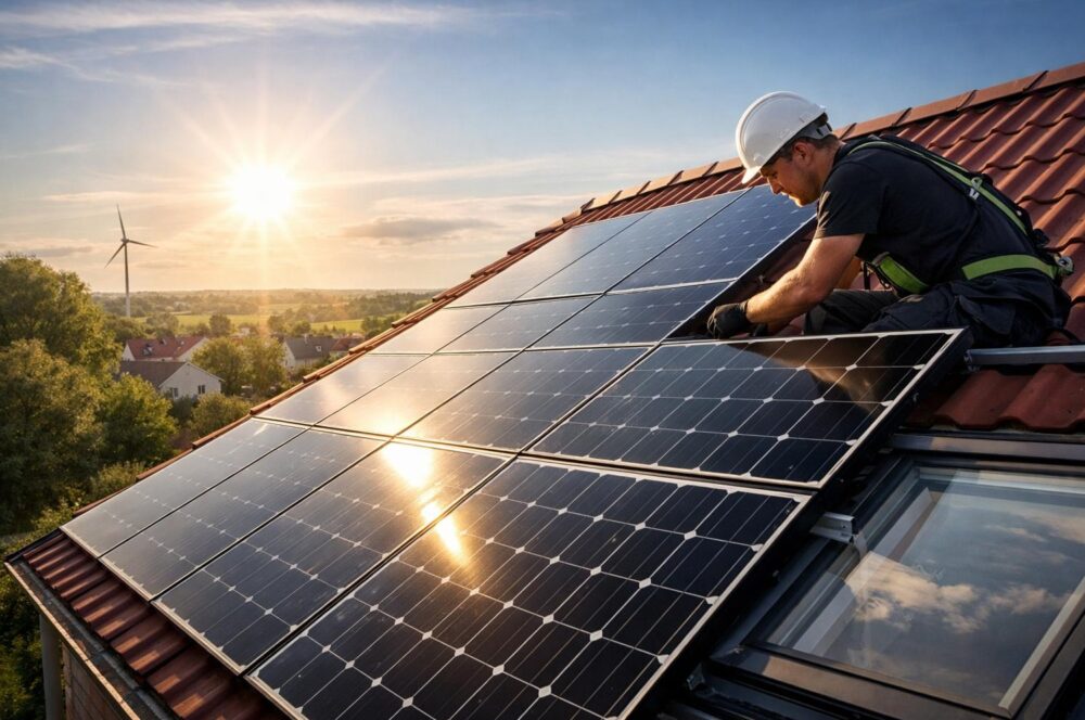 Solceller på tag